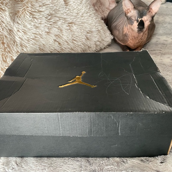 Size 5.5Y Jordan 6 Rings GG White/Gold/Black - Picture 2 of 4